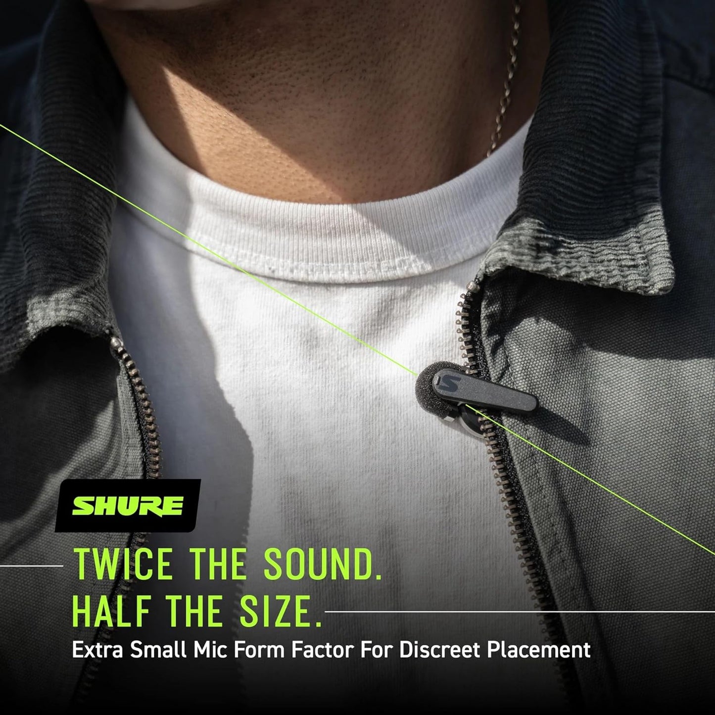 Movemic One - Pro Direct to Phone Wireless Lavalier Microphone for Iphone & Android, Bluetooth Mini Mic, 24 Hours Charge, Quick Set Up, IPX4, Compact & Portable Clip Lav (MV-ONE-Z7)