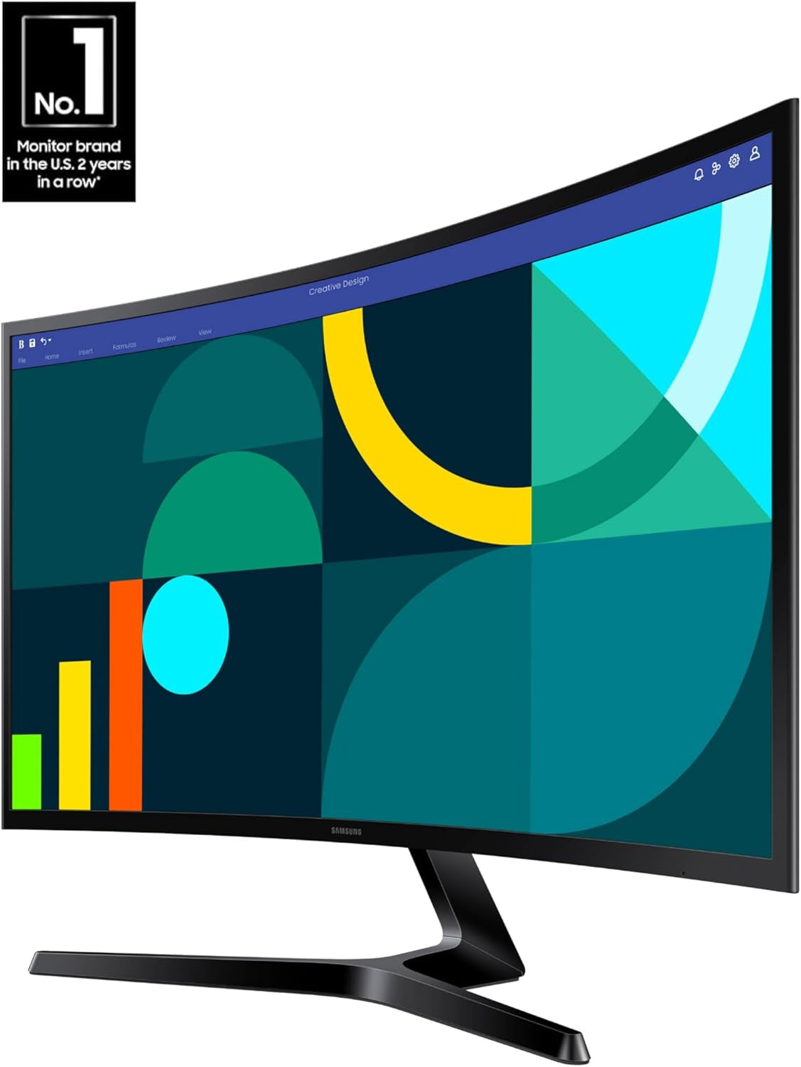 27" Essential S3 (S36GD) Series FHD 1800R Curved Computer Monitor, 100Hz, Game Mode, Advanced Eye Comfort, HDMI and D-Sub Ports, LS27D366GANXZA, 2024