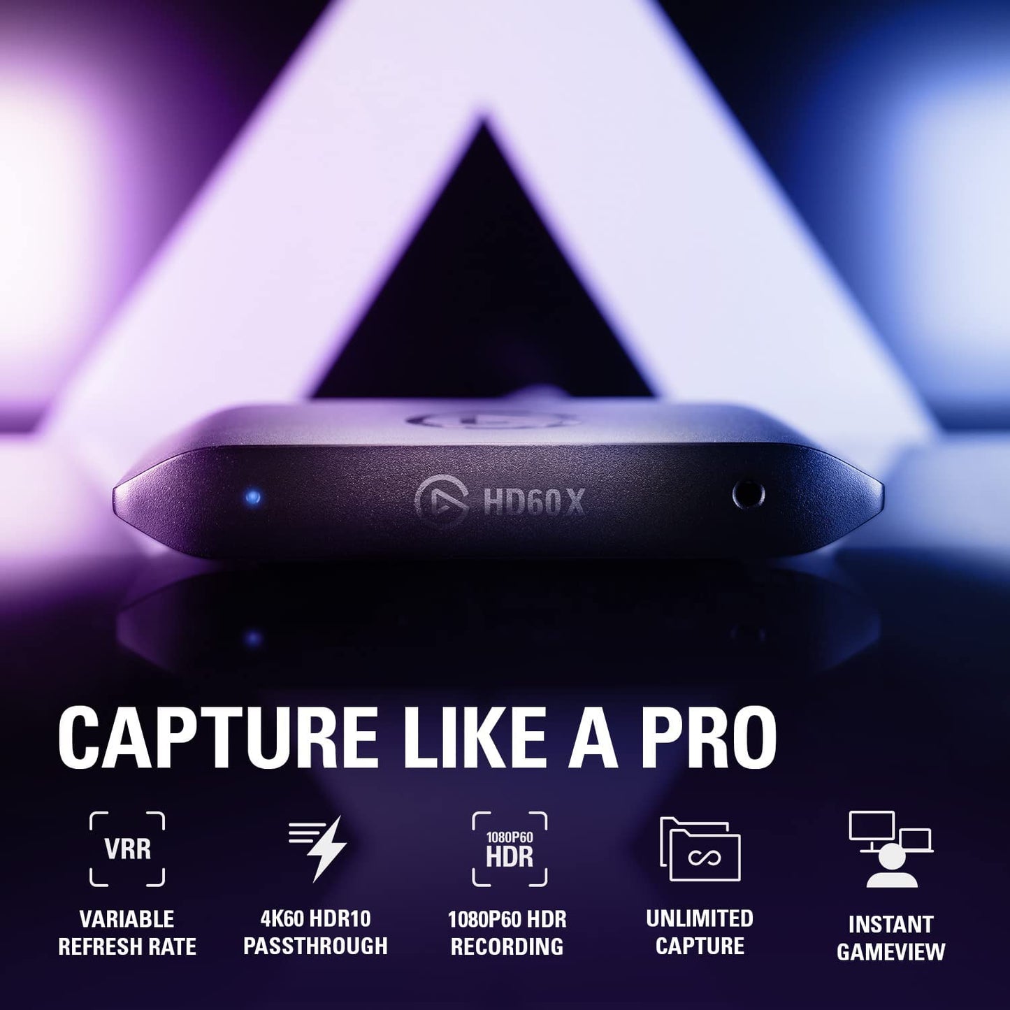 HD60 X - Stream and Record in 1080P60 HDR10 or 4K30 with Ultra-Low Latency on Ps5/Pro, Ps4/Pro, Xbox Series X/S, Xbox One X/S, in OBS and More, Works with PC and Mac
