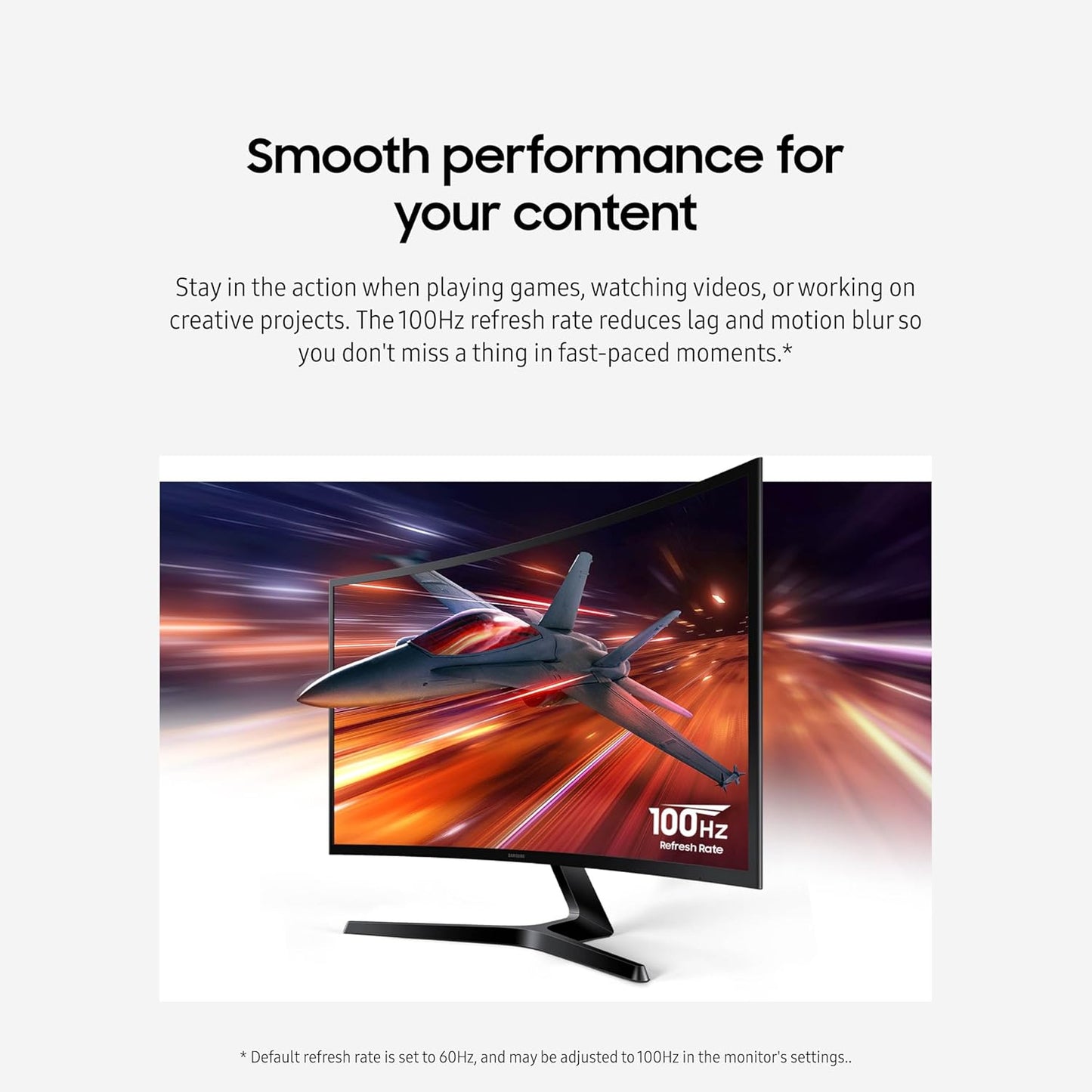 27" Essential S3 (S36GD) Series FHD 1800R Curved Computer Monitor, 100Hz, Game Mode, Advanced Eye Comfort, HDMI and D-Sub Ports, LS27D366GANXZA, 2024