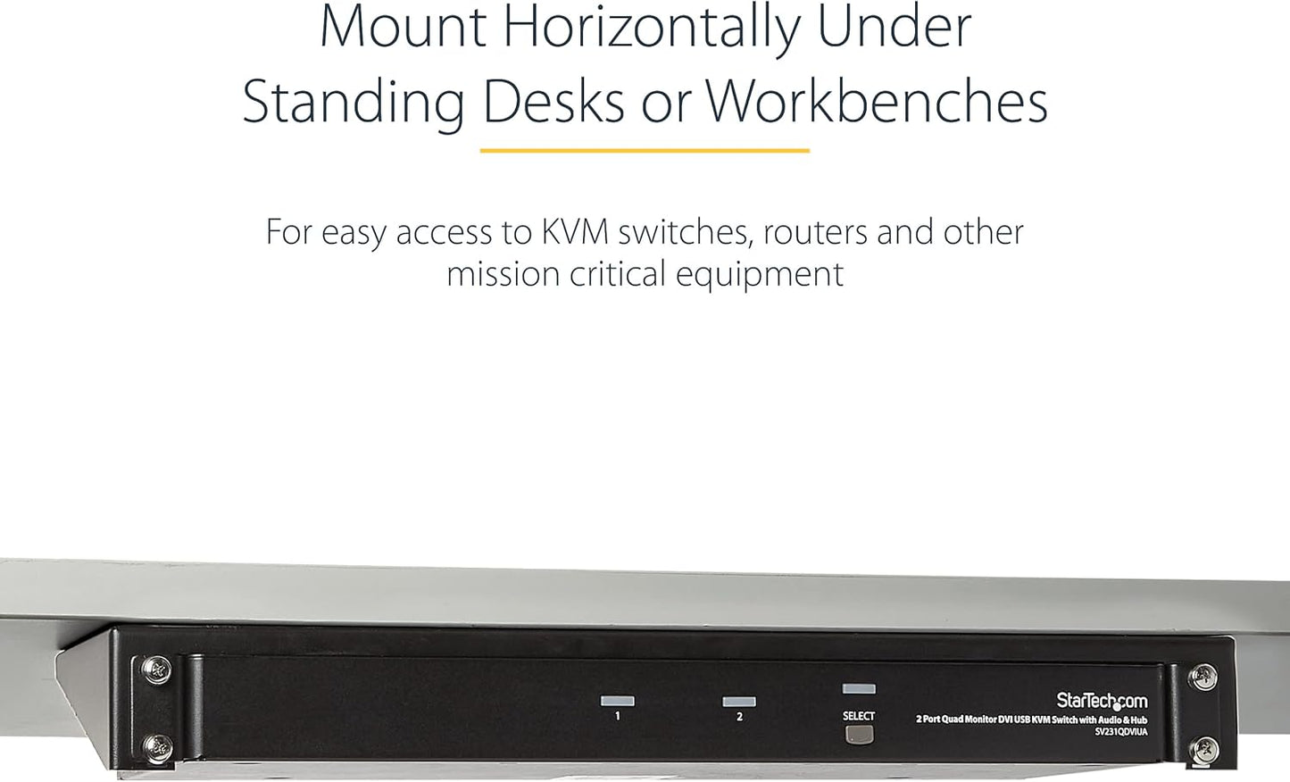 1U Wall Mount Patch Panel Bracket β 19 in β Steel - Vertical Mounting Bracket for Networking and Data Equipment, TAA (RK119WALLV)