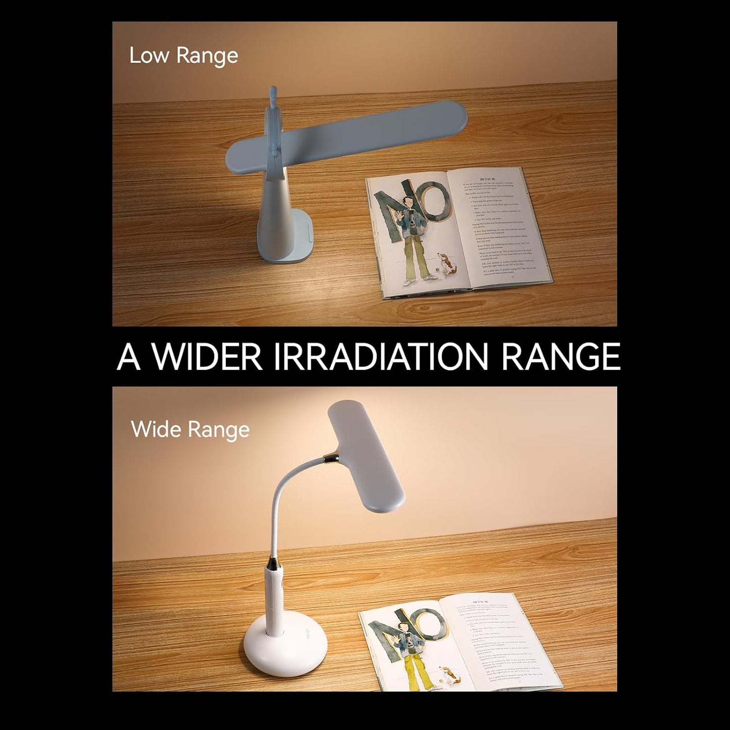 LED Desk Lamp 6778B - Touch Control, Adjustable 2700-7000K Color Temperature, 700 Lumens, 360° Flexible Gooseneck, USB-C Charging, 2.5Hrs Cordless, Eye-Caring Light (White)