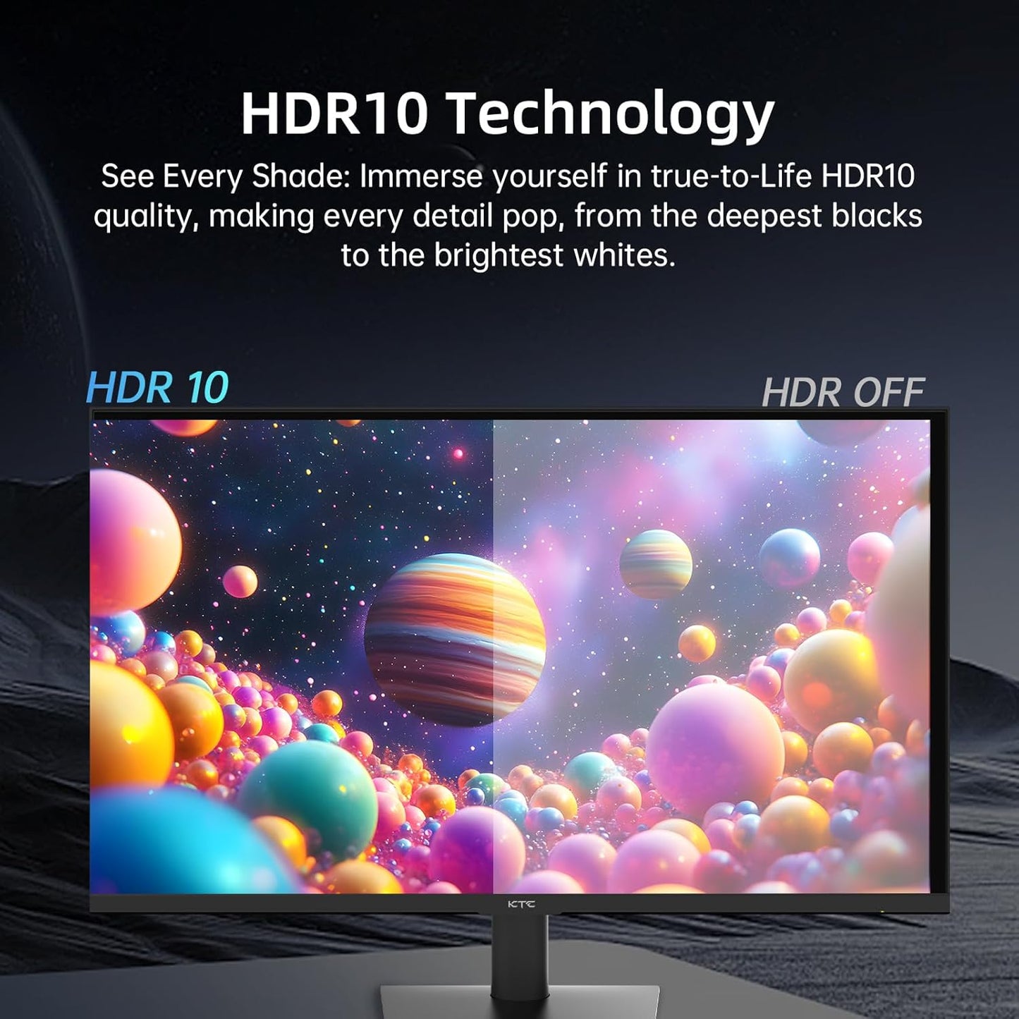 24 Inch Monitor - 1080P Monitor, 100Hz Freesync Gaming Monitor with HDR10,VESA Mountable, Adjustable Tilt, Zeroframe Design, Hdmi,Vga,Earphone Ports, PC Monitor Work Monitor for Office, H24V13