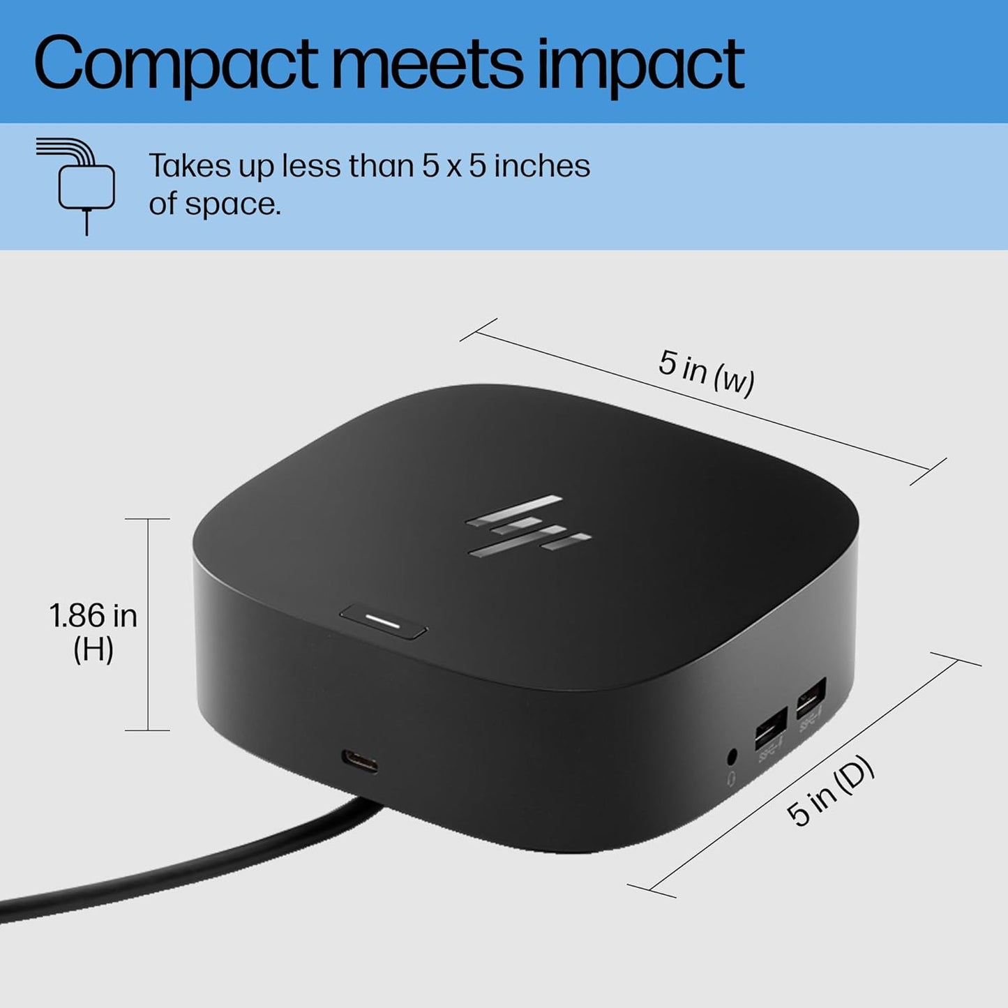 USB-C Dock G5-11-In-1 Adapter for Both USB-C and Thunderbolt-Enabled Laptops, Pcs, & Notebooks - Single Cable for Charging, Networking, or Data Transfers - Great for Secure & Remote Management