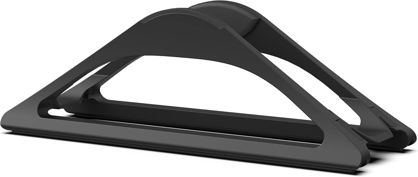 Vertical Laptop Stand for Desks in Matte Black, Upright Adjustable Holder to Dock Apple Macbook, Macbook Pro, and Other Laptops to Organize Work & Home Office, Automatic Grip