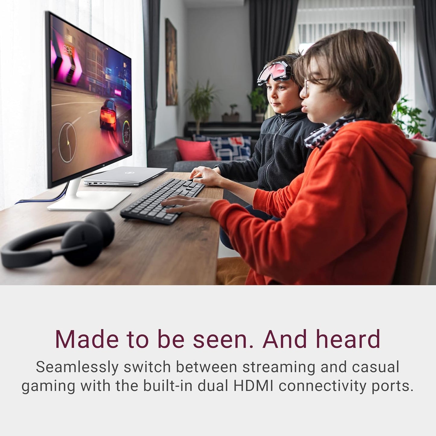 S2425HS Monitor - 23.8 Inch, FHD (1920X1080) Display, 100Hz Refresh Rate 1500:1 Contrast Ratio, TΓV Rheinland Eye Comfort 4 Star, Integrated 2X5W Speaker, Height/Tilt/Swivel/Pivot - Ash White