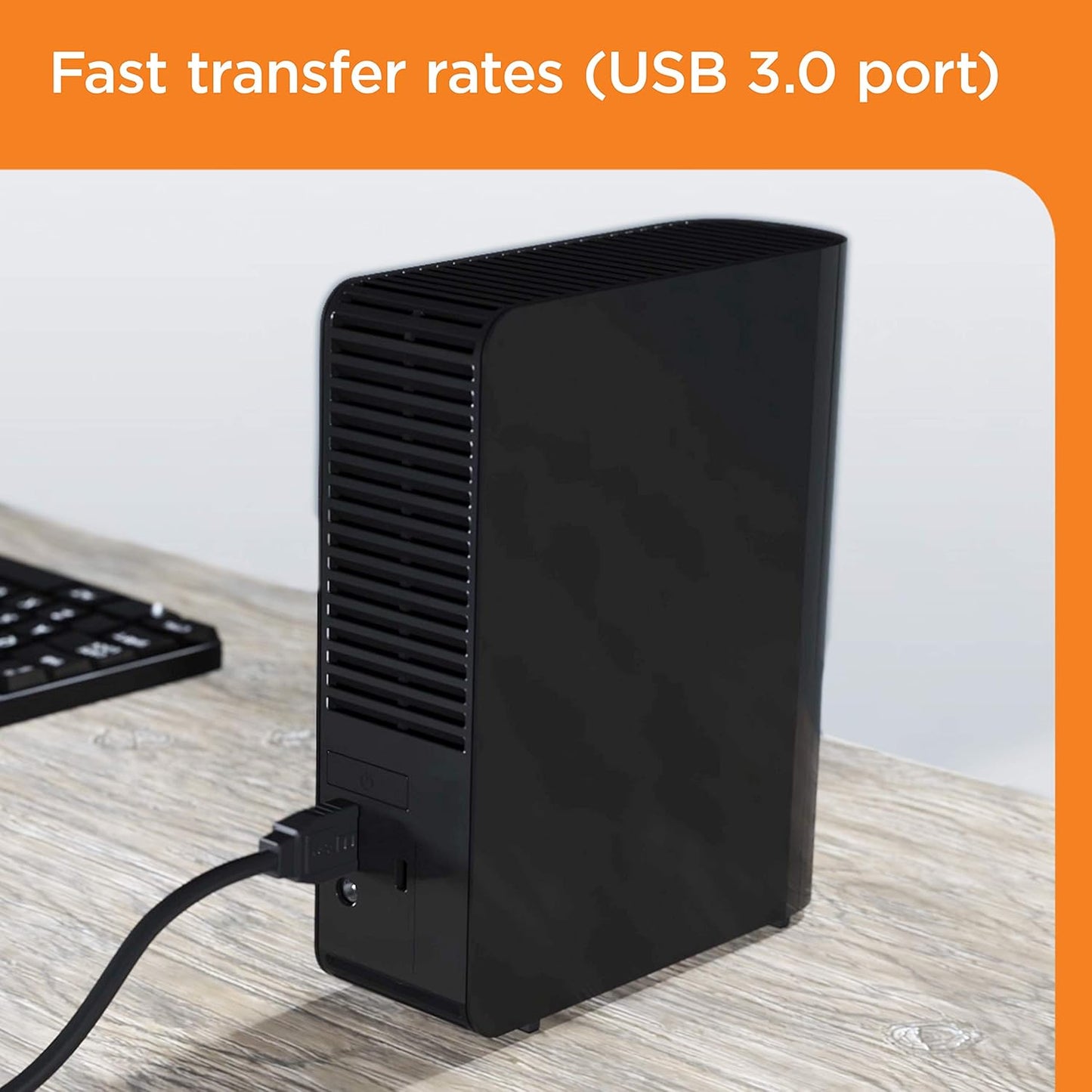 WD 20TB Elements Desktop External Hard Drive, USB 3.0 Drive for Plug-And-Play Storage - WDBWLG0200HBK-NESN