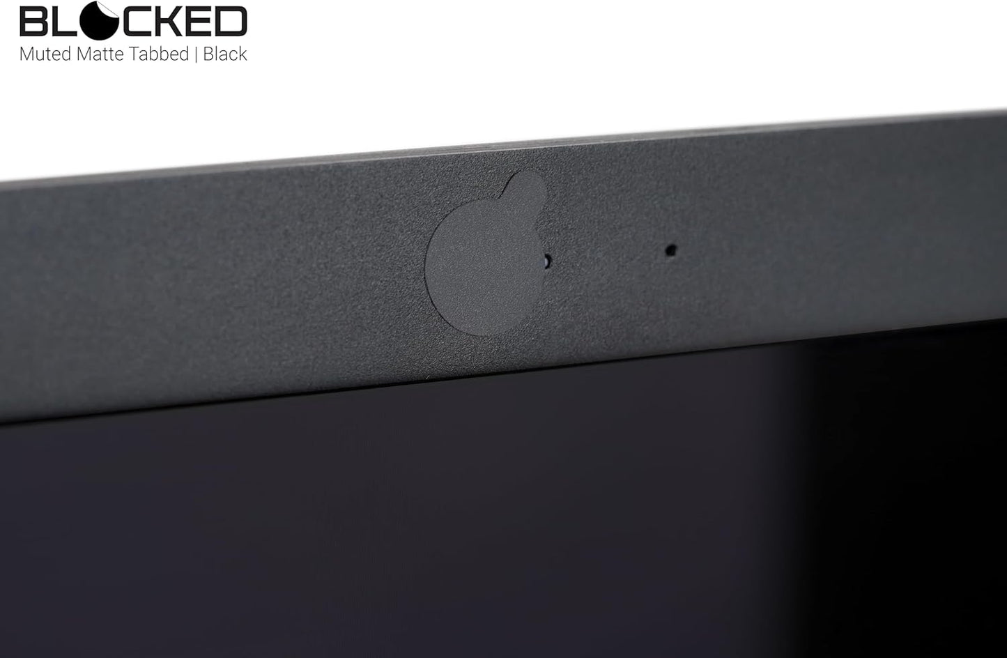Webcam/Camera Vinyl Covers | Low-Tack Restickable Webcam Sticker | Multiple Sizes | Black 57-Pack Tabbed (Muted Matte)