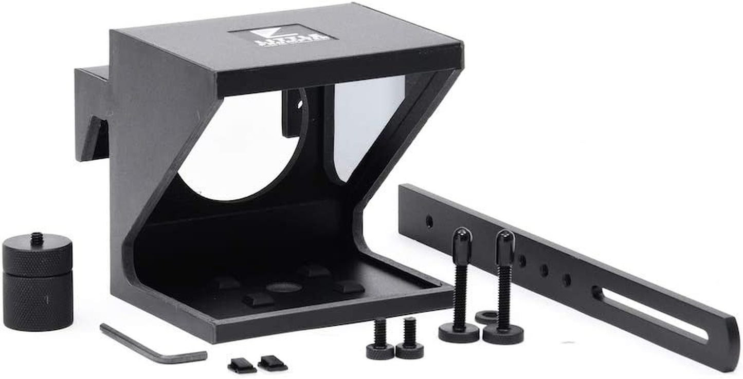 The Original Compact Personal Teleprompter for Video Production. No Studio Required. Perfect for Dslrs, Webcams, and Built-In Laptop Cameras. Use with Ios or Android.
