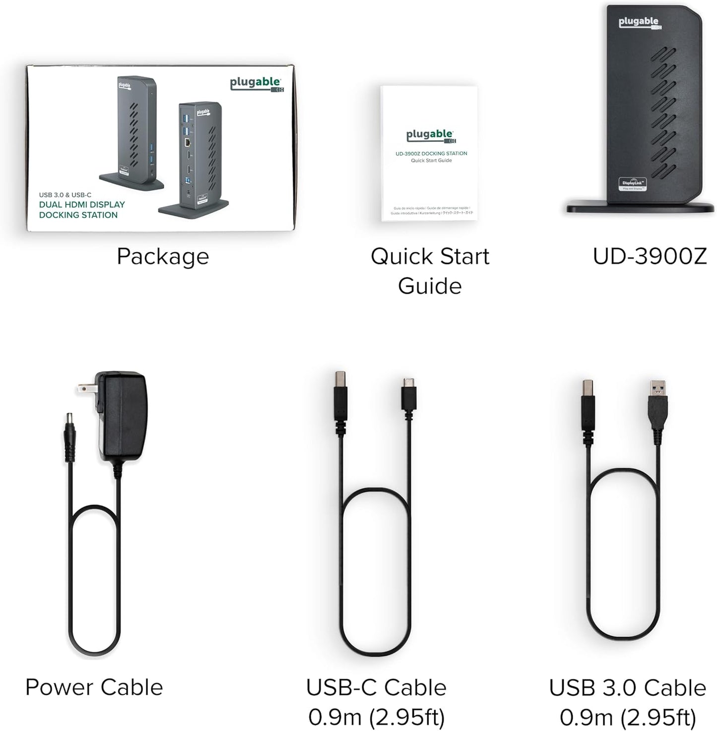 USB 3.0 and USB-C Universal Laptop Docking Station with 2 HDMI Ports for Windows, Mac, and Chromeos (Gigabit Ethernet, Audio)
