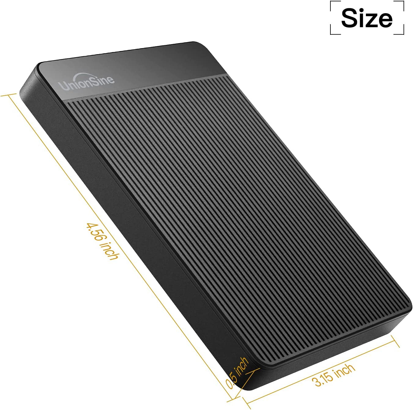 1TB Ultra Slim Portable External Hard Drive HDD-USB 3.0 for PC, Mac, Laptop, PS4, Xbox One, Xbox 360-Hd2510(Black)