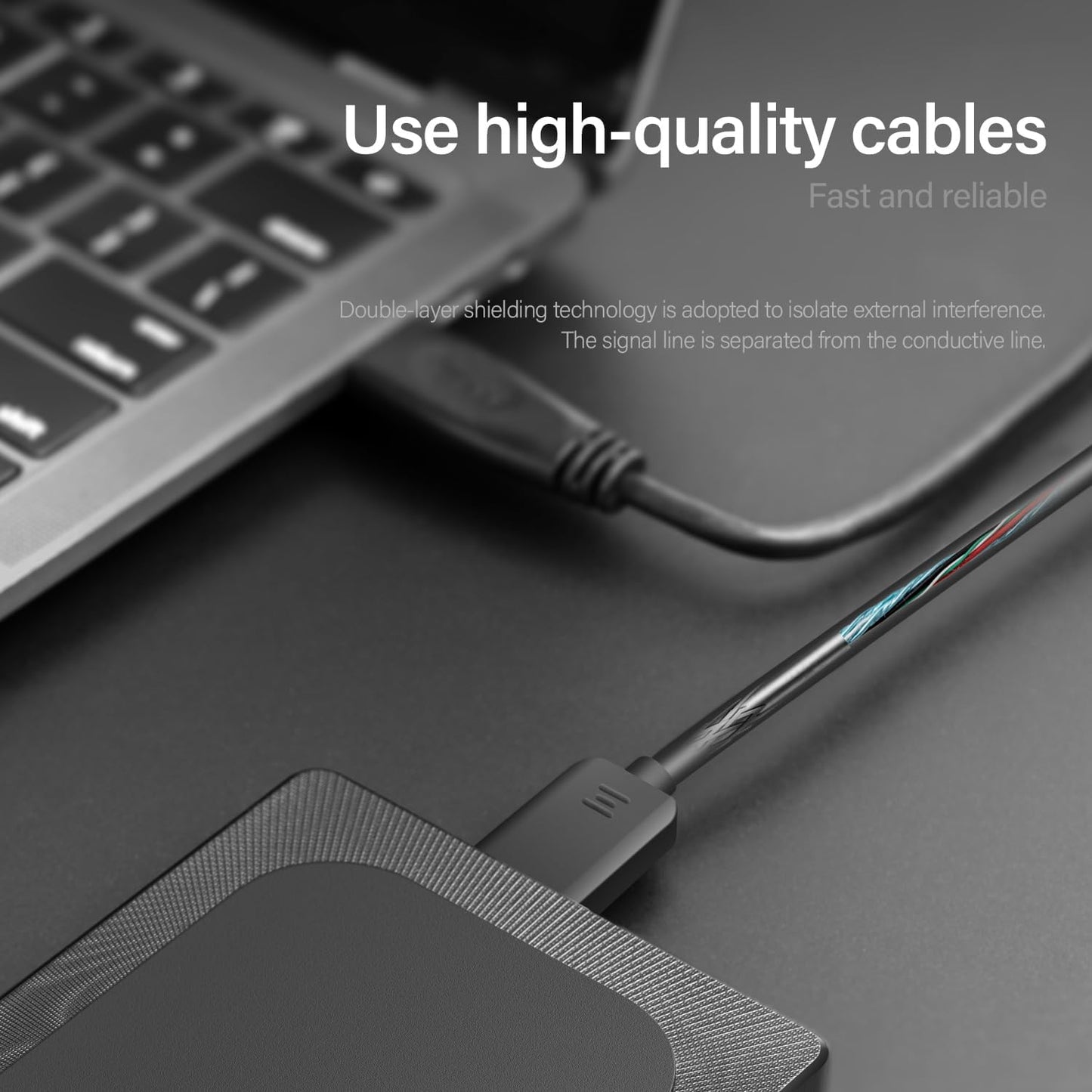 4TB External Hard Drive Ultra Slim Portable HDD-USB 3.0 for PC, Mac, Laptop, PS4, Xbox One,Xbox 360 Model A4