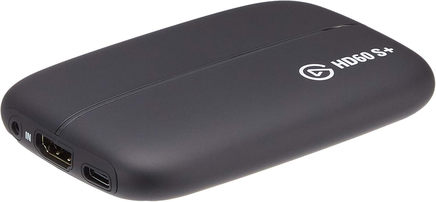 HD60 S+, External Capture Card, Stream and Record in 1080P60 HDR10 or 4K60 HDR10 with Ultra-Low Latency on PS5, Ps4/Pro, Xbox Series X/S, Xbox One X/S, in OBS and More, Works with PC and Mac