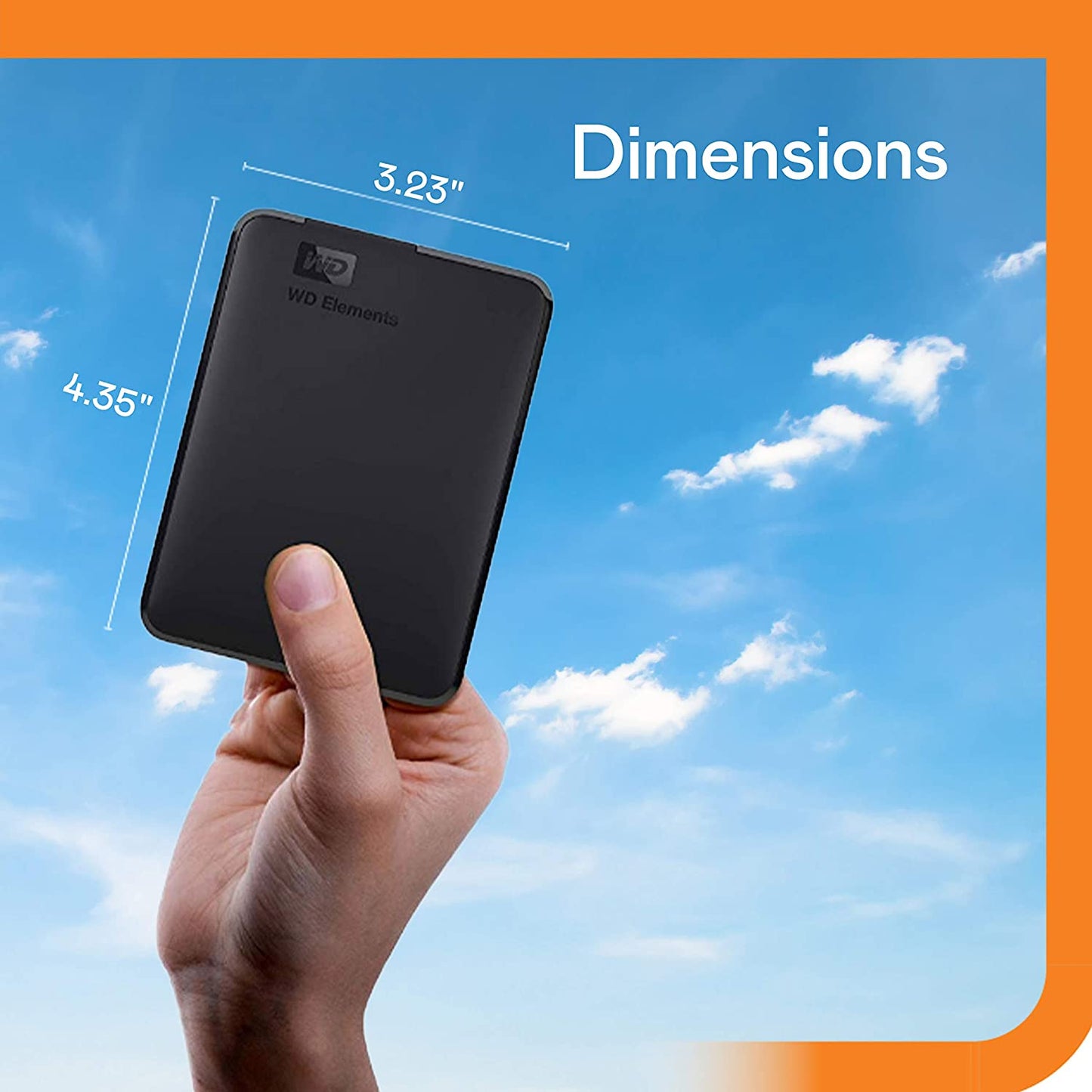 5TB Elements Portable External Hard Drive for Windows, USB 3.2 Gen 1/USB 3.0 for PC & Mac, Plug and Play Ready - BU6Y0050BBK-WESN