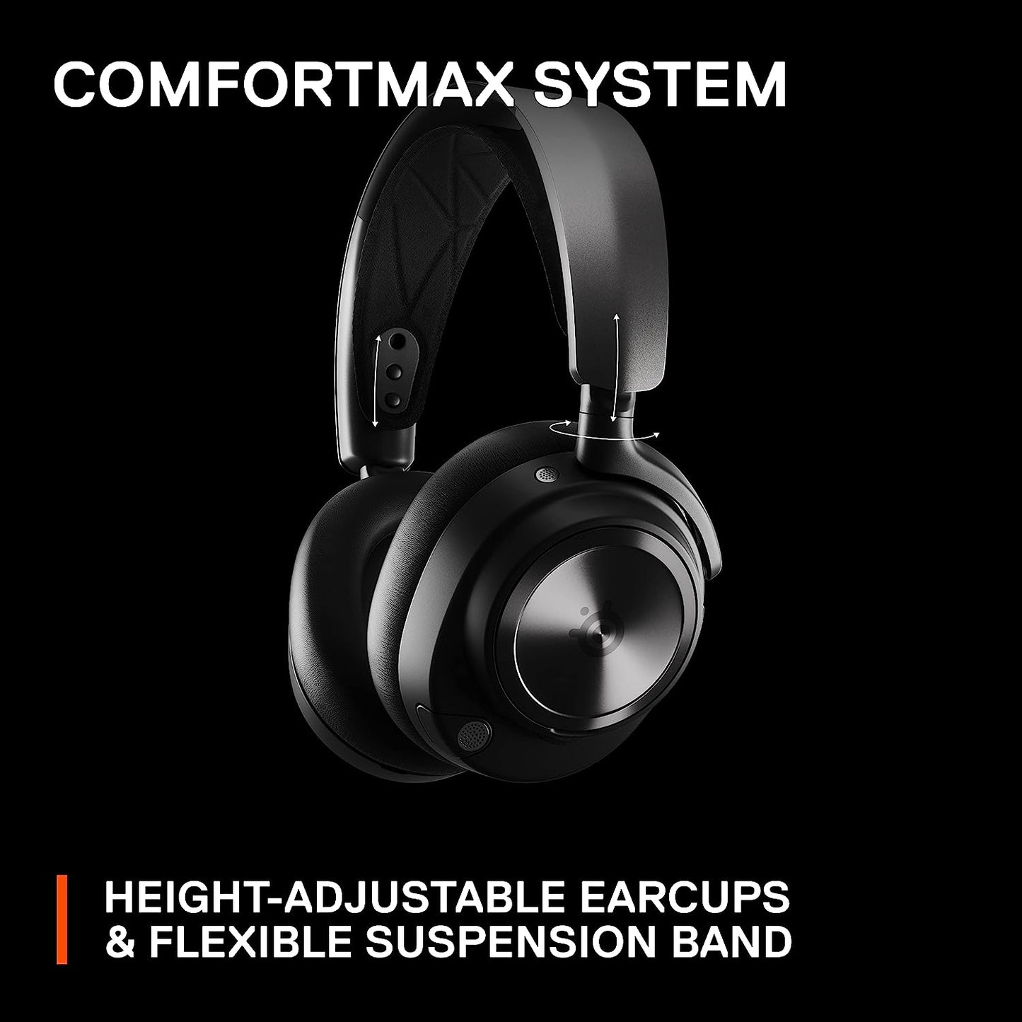 Arctis Nova Pro Wireless Multi-System Gaming Headset - Premium Hi-Fi Drivers - Active Noise Cancellation - Infinity Power System - Stealth Retractable Mic - PC, PS5/PS4, Switch, Mobile