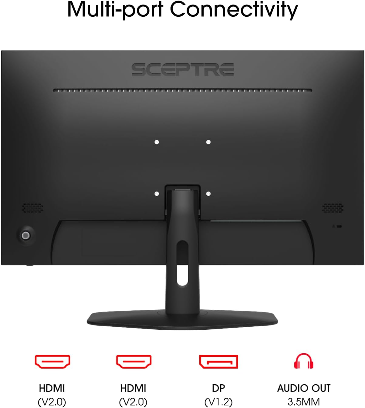 New 27-Inch Gaming Monitor 100Hz 1Ms Displayport HDMI X2 100% Srgb AMD Freesync Build-In Speakers, Eye Care Frameless Machine Black 2024 (E275W-FW100T)
