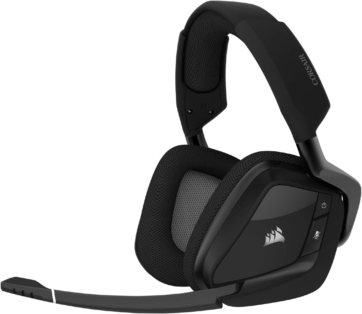 VOID RGB ELITE Wireless Gaming Headset β 7.1 Surround Sound β Omni-Directional Microphone β Microfiber Mesh Earpads β up to 40Ft Range β Icue Compatible β PC, Mac, PS5, PS4 β Carbon