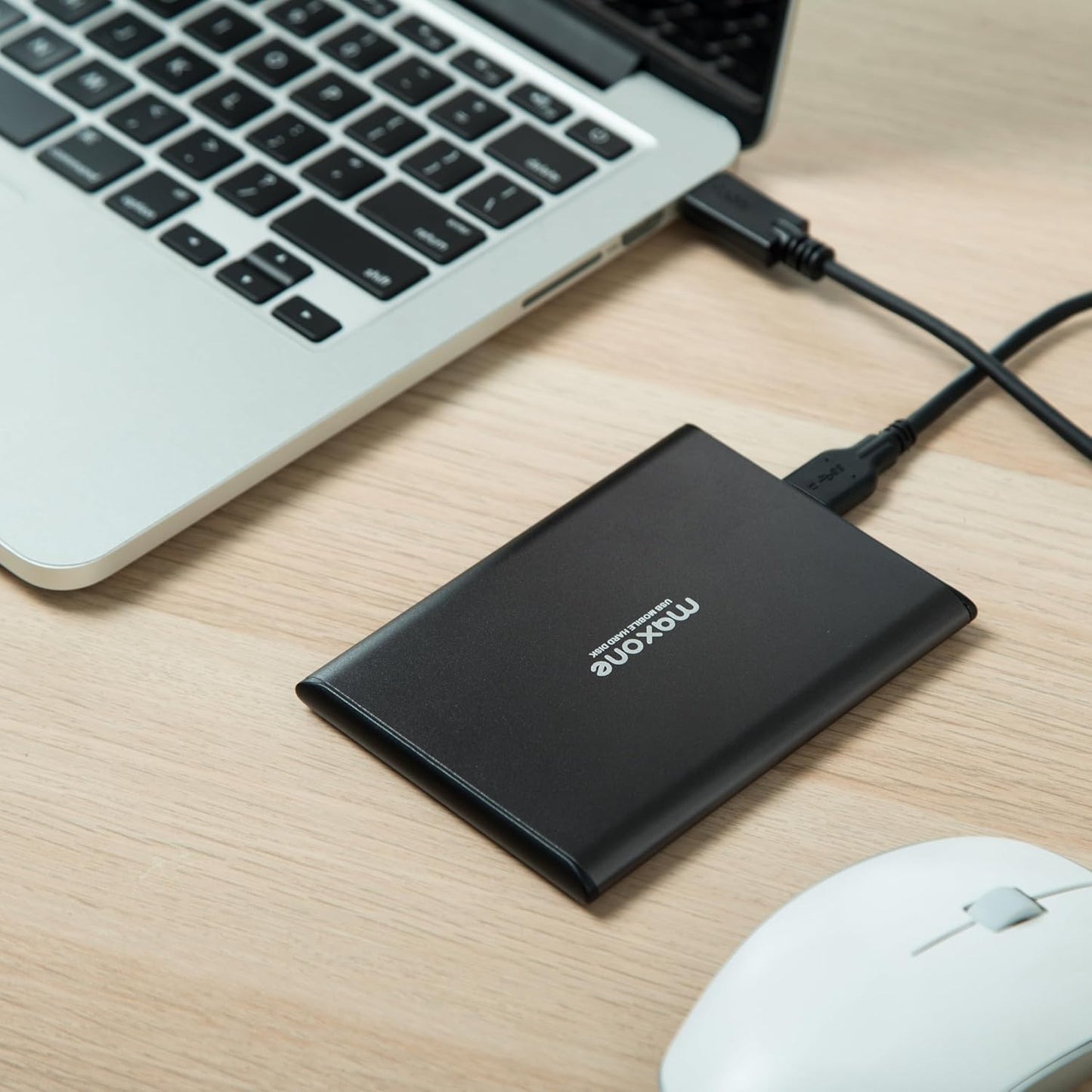 1TB Ultra Slim Portable External Hard Drive HDD USB 3.0 for PC, Mac, Laptop, Charcoal Grey