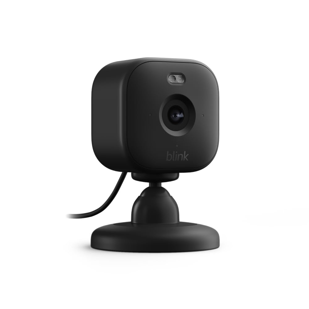 Mini 2 (Newest Model) — Home Security & Pet Camera(S) with HD Video, Color Night View, Motion Detection, Two-Way Audio, and Built-In Spotlight — 1 Camera (Black)