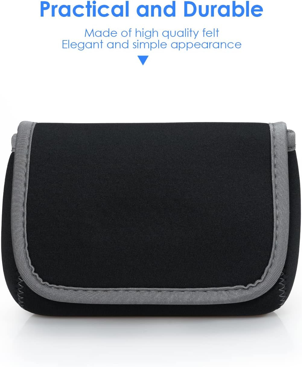 Tech Pouch Storage Small Bag Cases for Accessories Laptop Macbook Power Adapter, Wireless Mouse, Iphone Charger, Cellphone, Power Bank, Cord Travel Cable Electronic Organizer - Dark Gray