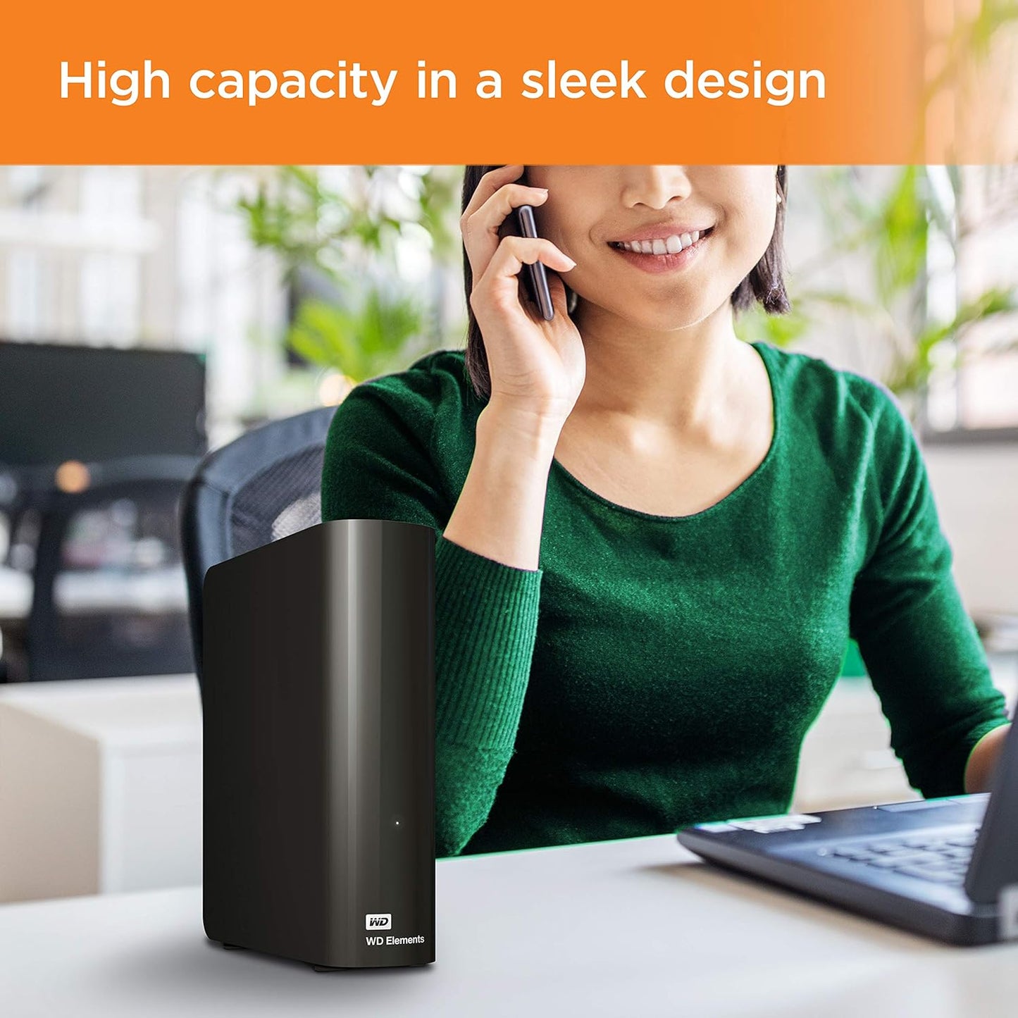WD 20TB Elements Desktop External Hard Drive, USB 3.0 Drive for Plug-And-Play Storage - WDBWLG0200HBK-NESN