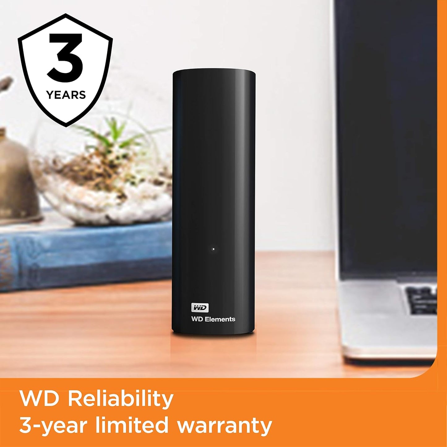 WD 20TB Elements Desktop External Hard Drive, USB 3.0 Drive for Plug-And-Play Storage - WDBWLG0200HBK-NESN