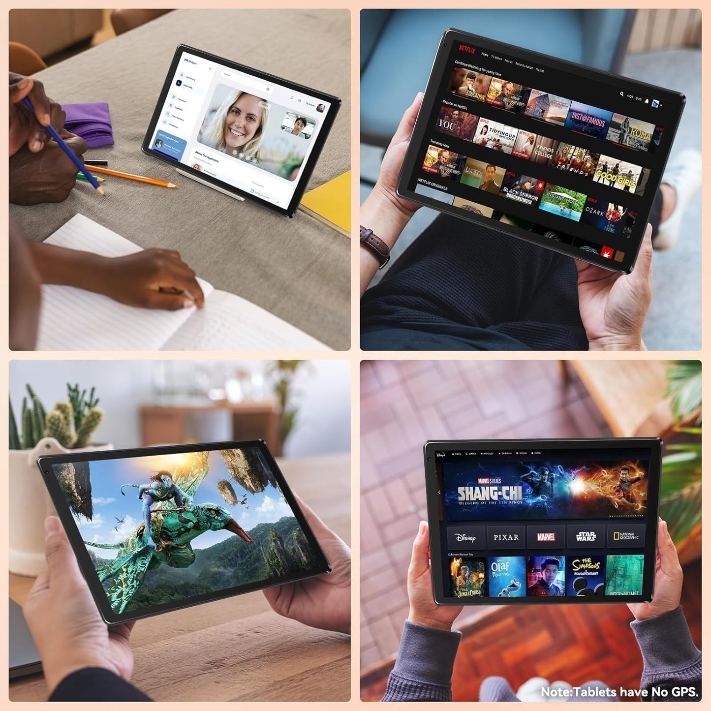 Tablet,10.1" Android Tablet with Octa-Core Processor 10GB RAM 128GB ROM HD IPS Touchscreen 8H Battery, Wi-Fi 6, BT 5.0, Dual Camera, Google Tablets 2025