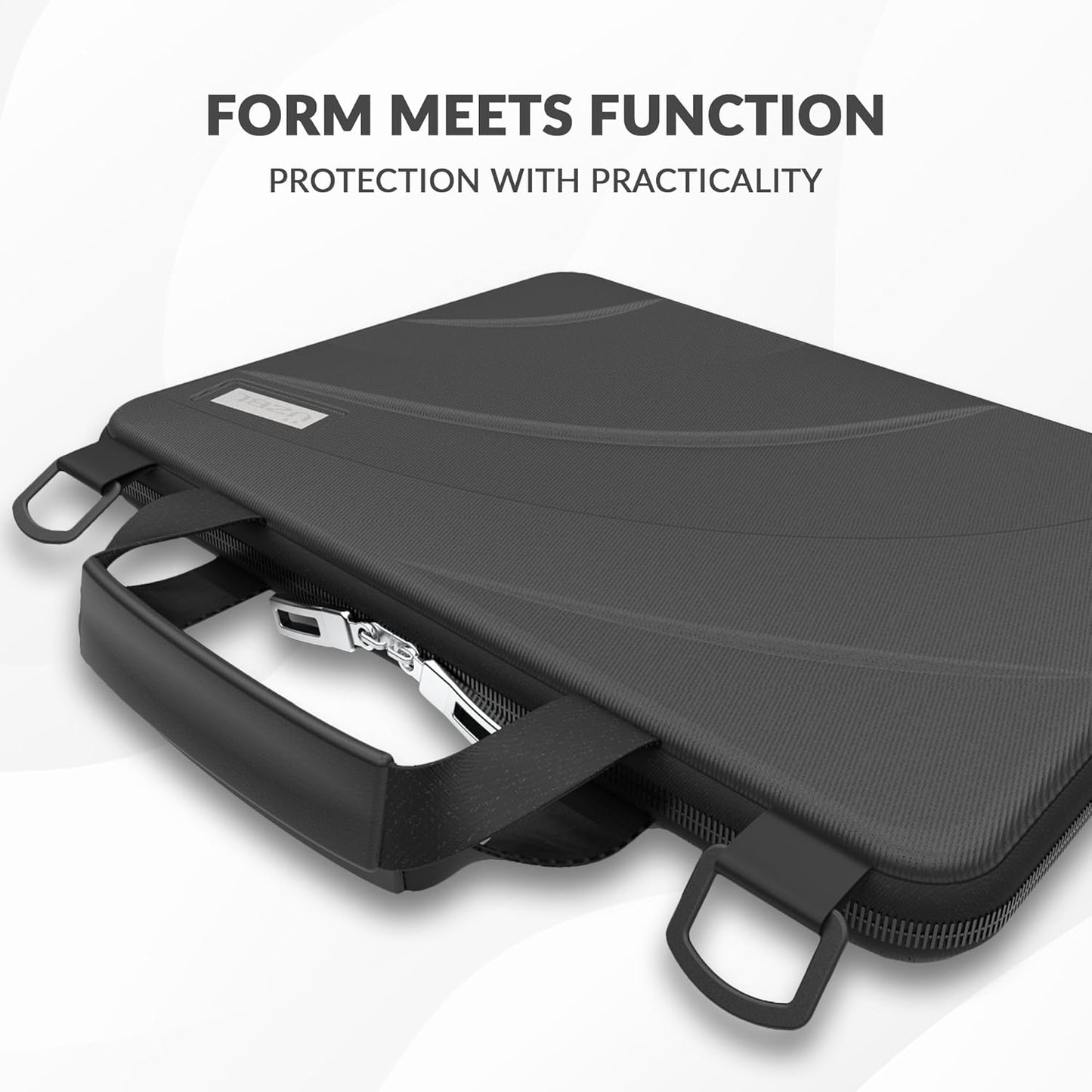 13-14 Inch Protective Always-On Chromebook Hard Case with Adjustable Shoulder Strap and Carrying Handles