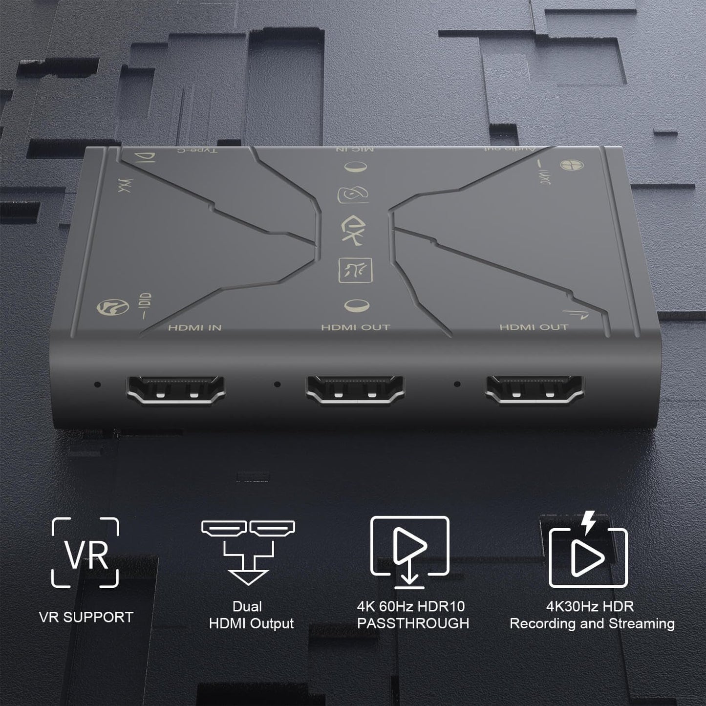 4K Video Capture Card, Stream and Record in 4K30 HDR10,1080P120 with Ultra-Low Latency on PS5, Ps4/Pro, Xbox Series X/S, Xbox One X/S,Switch/Oled, Steam Deck,Camera in OBS and More