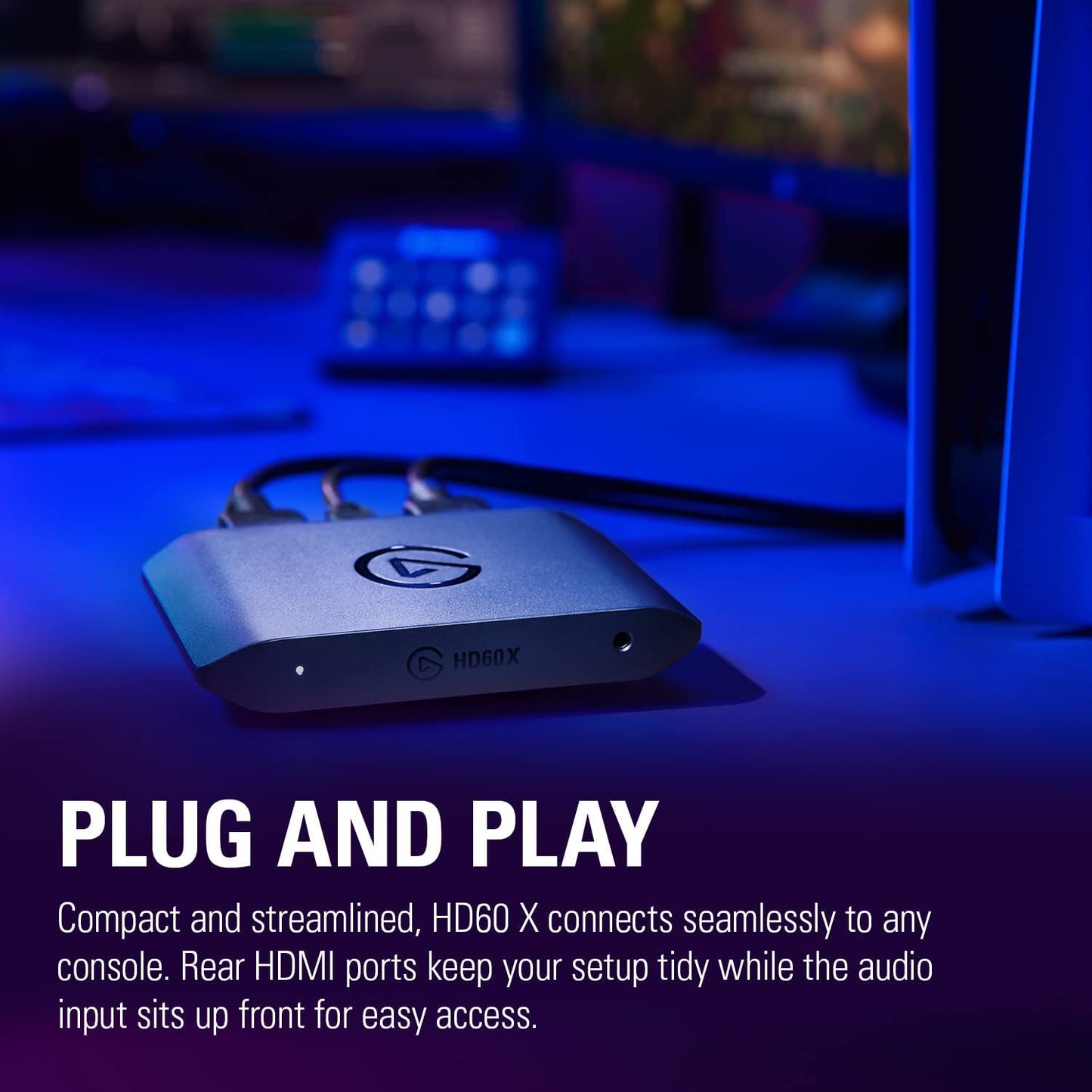 HD60 X - Stream and Record in 1080P60 HDR10 or 4K30 with Ultra-Low Latency on Ps5/Pro, Ps4/Pro, Xbox Series X/S, Xbox One X/S, in OBS and More, Works with PC and Mac