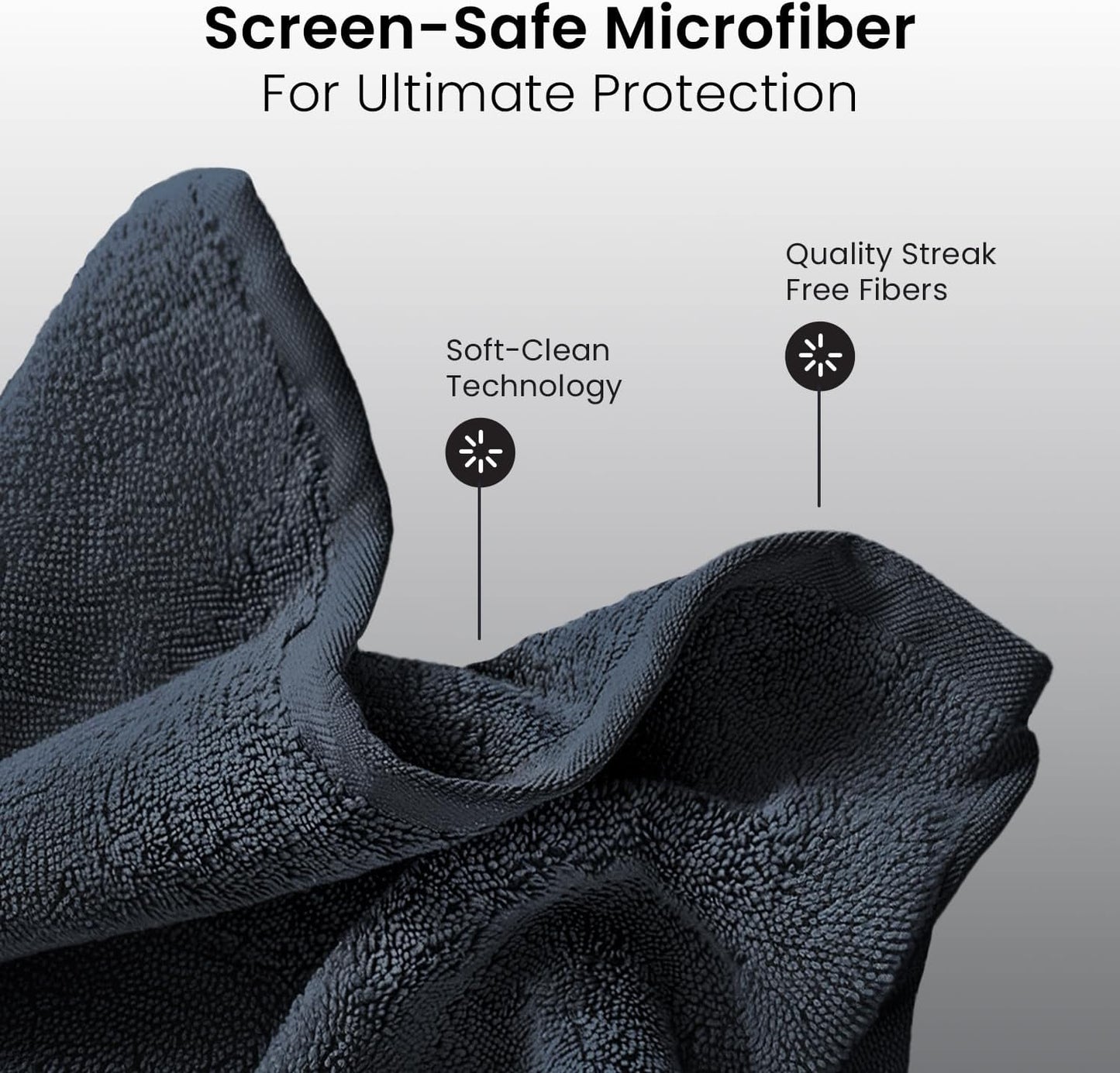 ® Screen Cleaner Spray Kit (Streak-Free) TV Screen Cleaner for Smart TV, LCD, LED, OLED | Computer Screen Cleaner Spray and Wipe Microfiber Cloth for TV, Monitor, Laptop, Ipad, Car & More - 1 Pack