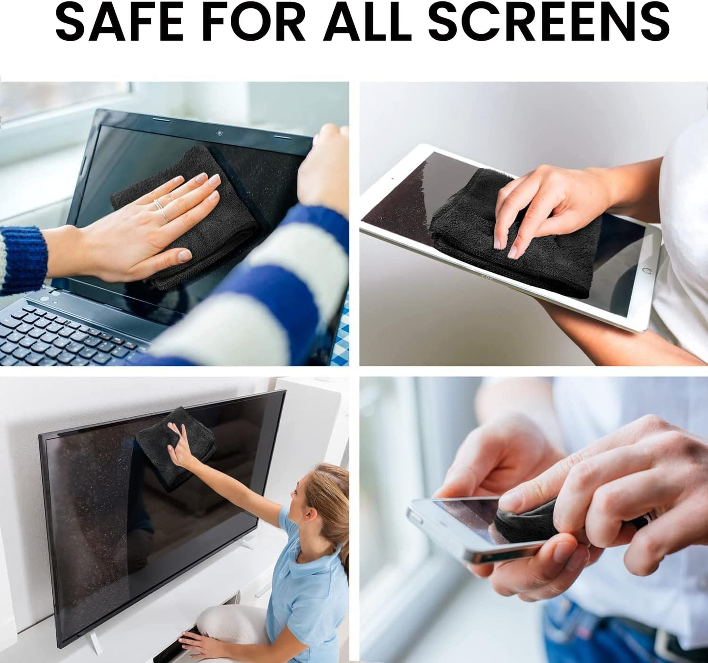 ® Screen Cleaner Spray Kit (Streak-Free) TV Screen Cleaner for Smart TV, LCD, LED, OLED | Computer Screen Cleaner Spray and Wipe Microfiber Cloth for TV, Monitor, Laptop, Ipad, Car & More - 1 Pack