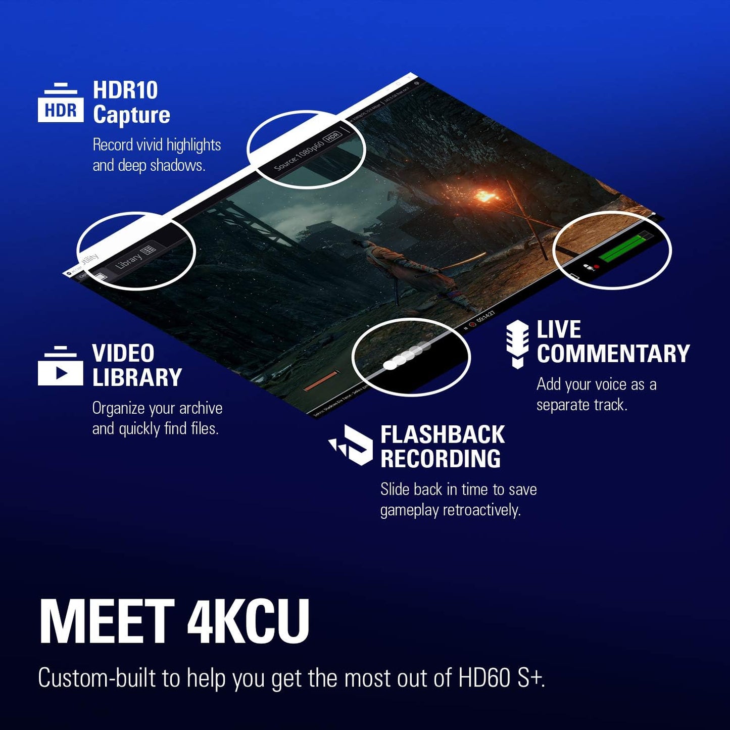 HD60 S+, External Capture Card, Stream and Record in 1080P60 HDR10 or 4K60 HDR10 with Ultra-Low Latency on PS5, Ps4/Pro, Xbox Series X/S, Xbox One X/S, in OBS and More, Works with PC and Mac