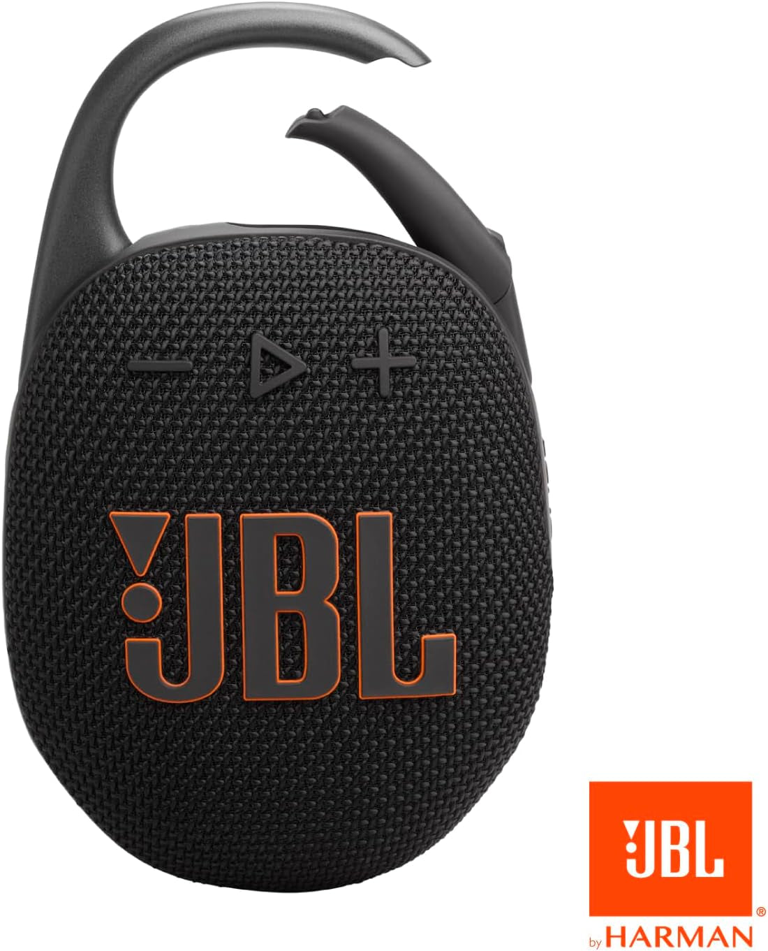 Clip 5 - Ultra-Portable, Waterproof & Dustproof Bluetooth Speaker, Big Pro Sound with Punchy Bass, Integrated Carabiner, up to 12 Hours of Play, Made in Part with Recycled Materials (Black)