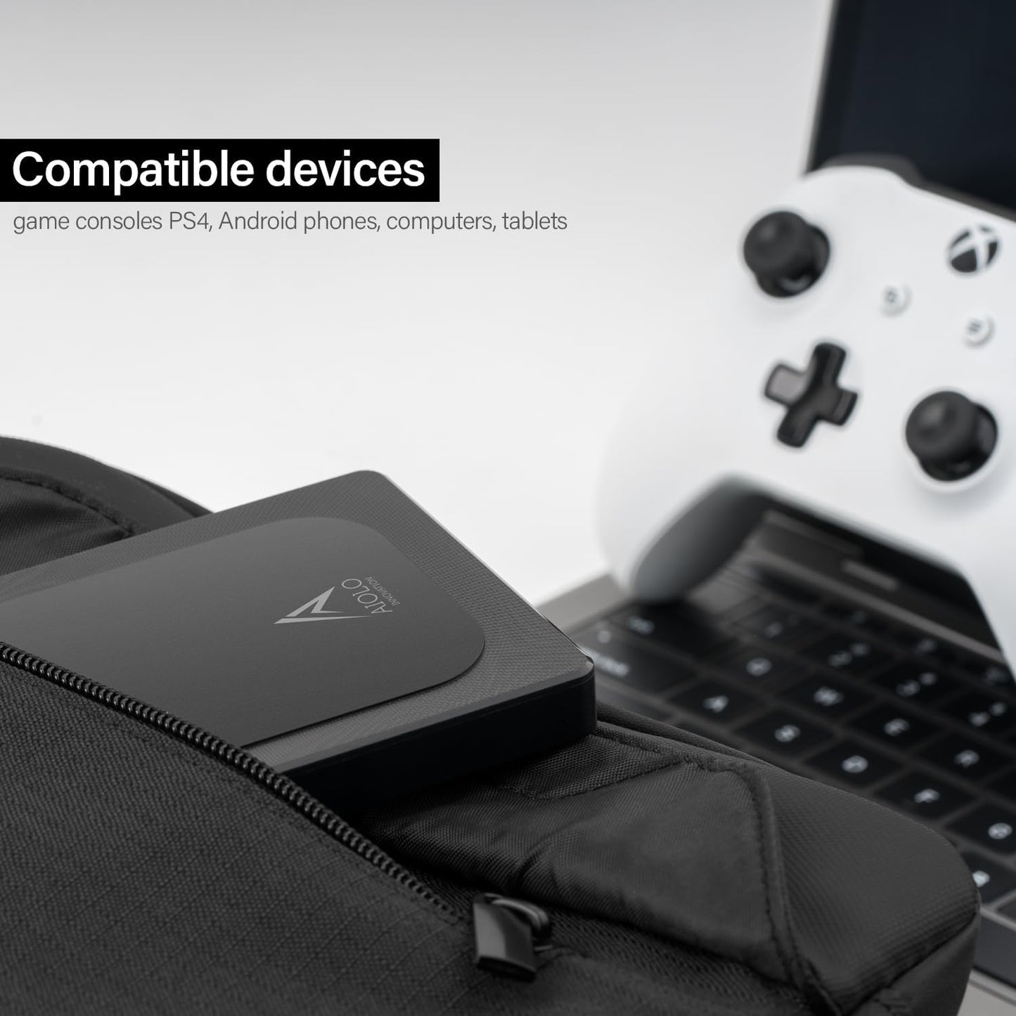 4TB External Hard Drive Ultra Slim Portable HDD-USB 3.0 for PC, Mac, Laptop, PS4, Xbox One,Xbox 360 Model A4