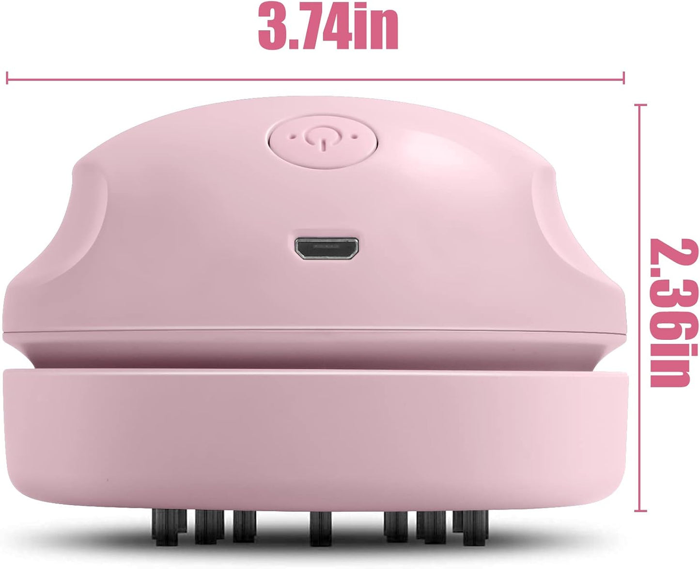 Portable Desktop Vacuum Cleaner, USB Charging, Pink, Best for Cleaning Dust, Crumbs, Piano, Computer, Car Etc.