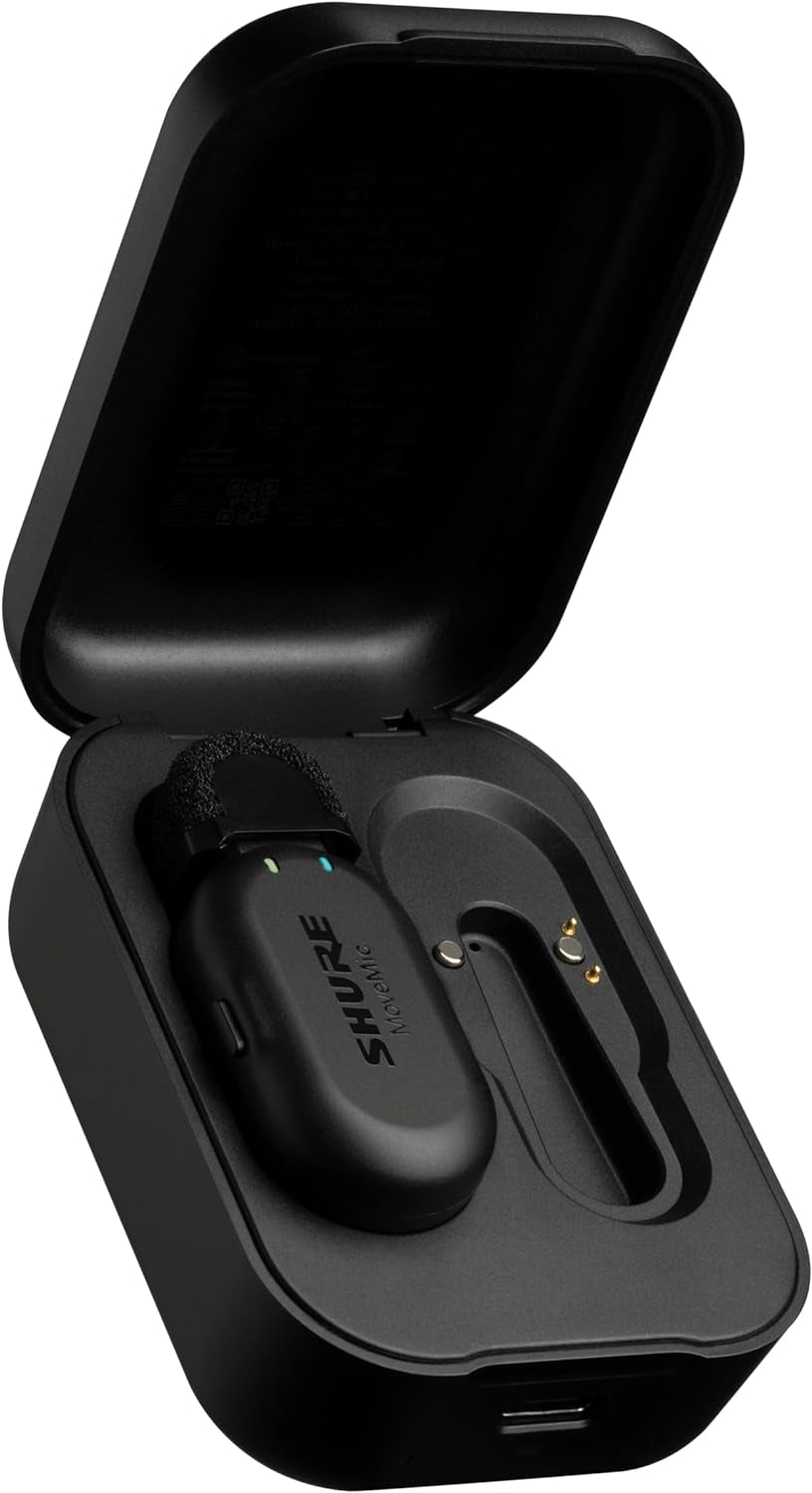 Movemic One - Pro Direct to Phone Wireless Lavalier Microphone for Iphone & Android, Bluetooth Mini Mic, 24 Hours Charge, Quick Set Up, IPX4, Compact & Portable Clip Lav (MV-ONE-Z7)
