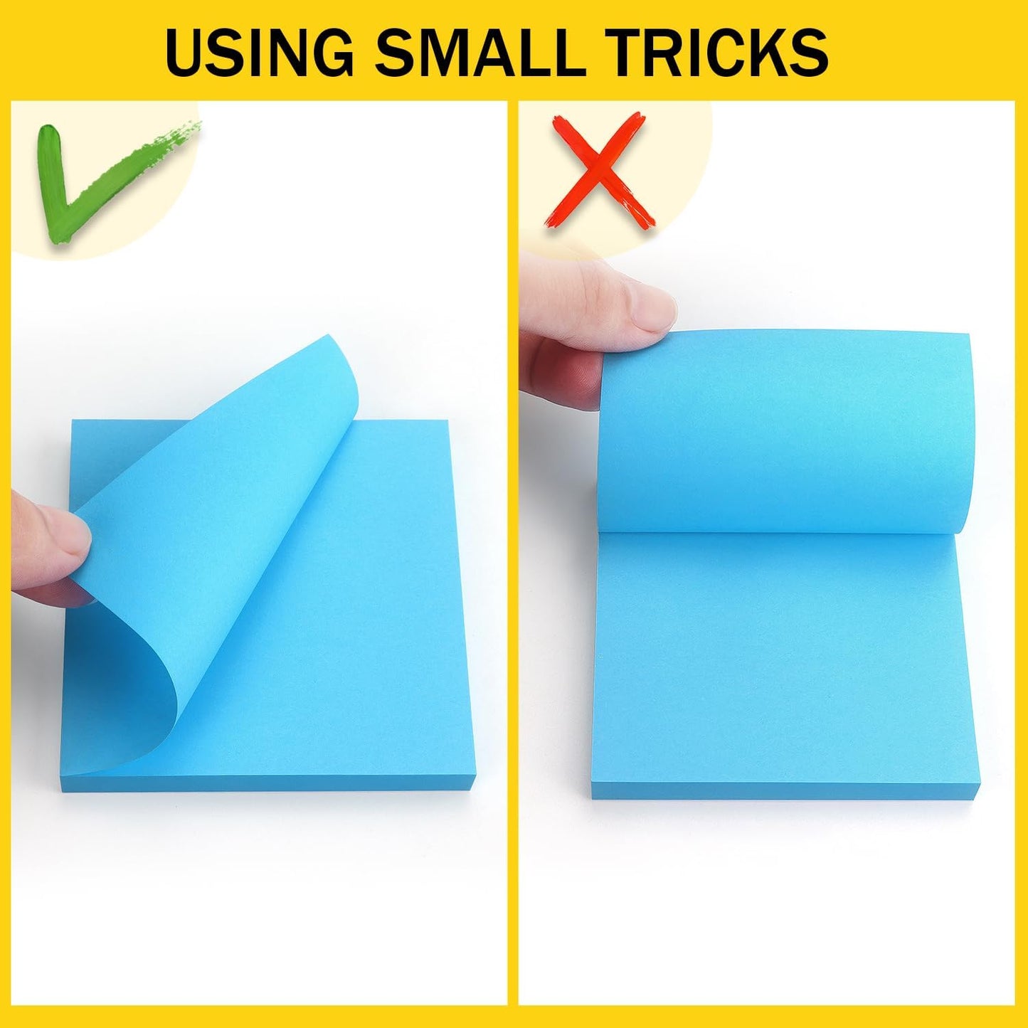 8 Pads Sticky Notes 3X3 Self-Stick Notes 8 Bright Multi Colors Purple Sticky Notes, 85 Sheet/Pad
