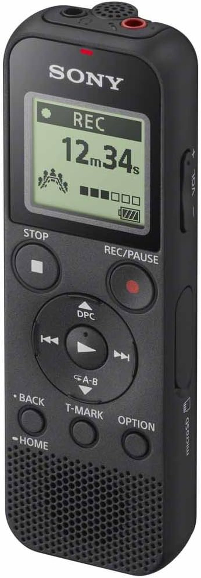 ICD-PX370 Mono Digital Voice Recorder with Built-In USB Voice Recorder,Black