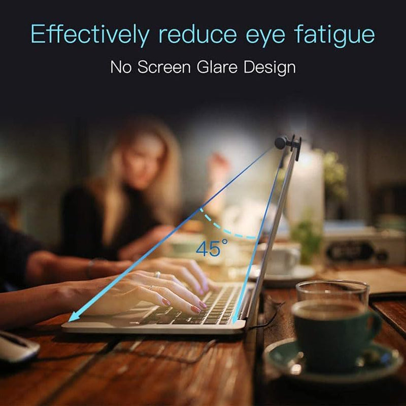 Portable Laptop Monitor Light Bar with USB Connection, E-Reading LED Task Lamp, 3 Color Temperature Settings, 10 Levels of Brightness Adjustment, No Glare on the Screen, Saves Space