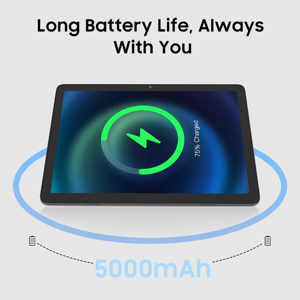 10" Tablet, 2025 Android 14 with Octa-Core Processor, 8GB&64GB Storage(Expand to 512GB), Metal Casing Upgrade, Dual Camera, Wifi 6&Bth 5, 5000Mah Battery
