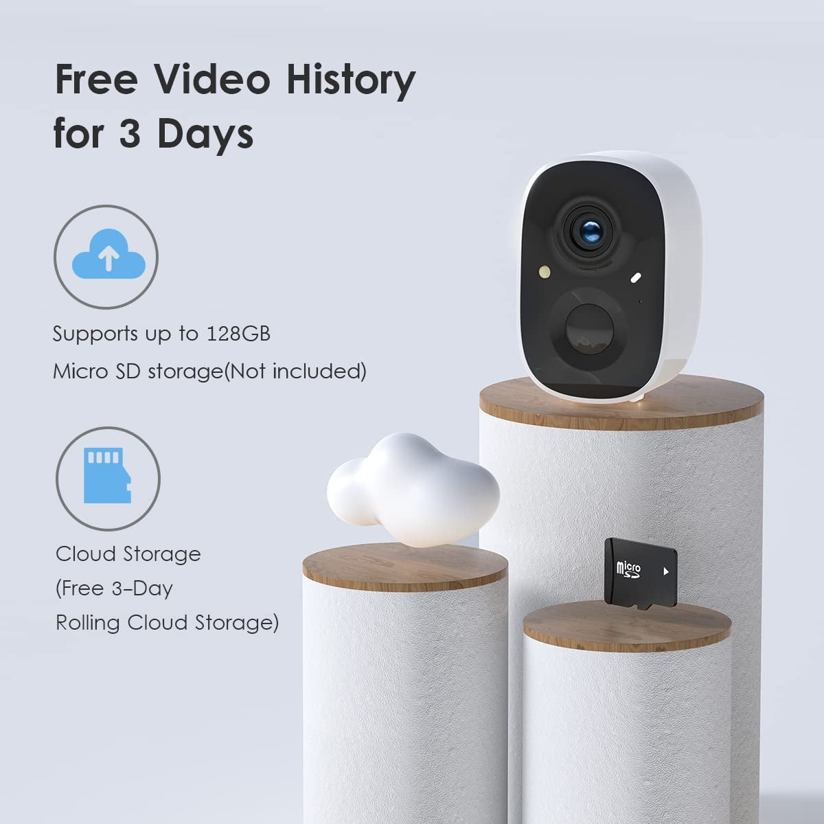 Security Cameras Wireless Outdoor, 2K Color Night Vision AI Motion Detection 2-Way Talk Battery Powered Wifi Home Indoor Camera IP65 Weatherproof Spotlight Siren Alarm Cloud/Sd Storage 2-Pack