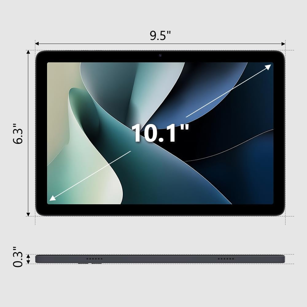 10" Tablet, 2025 Android 14 with Octa-Core Processor, 8GB&64GB Storage(Expand to 512GB), Metal Casing Upgrade, Dual Camera, Wifi 6&Bth 5, 5000Mah Battery