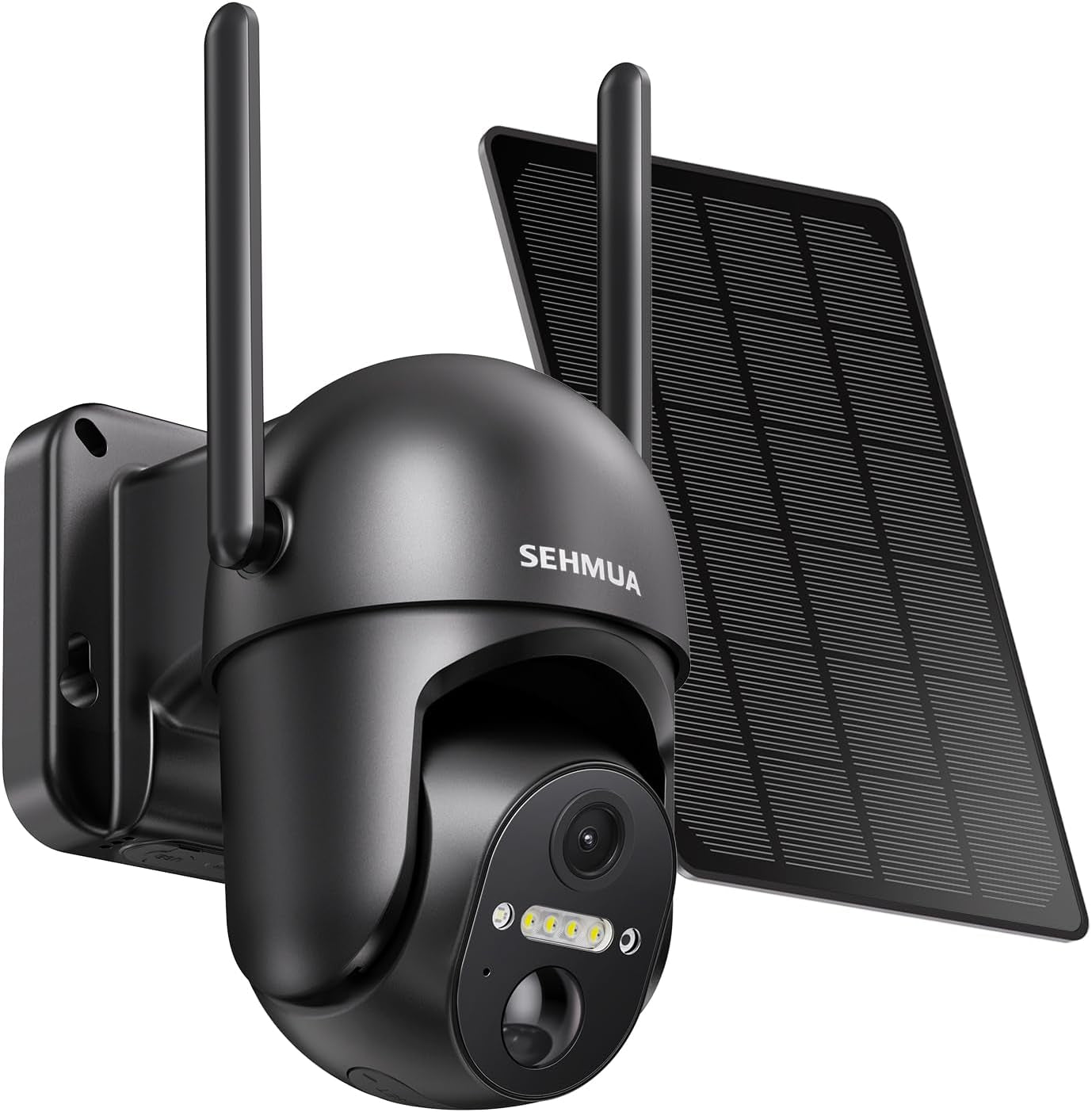 Solar Security Cameras Wireless Outdoor, 2K 360° View Battery Powered Outdoor Camera, Wifi Home Security with Spotlight Color Night Vision, PIR Sensor