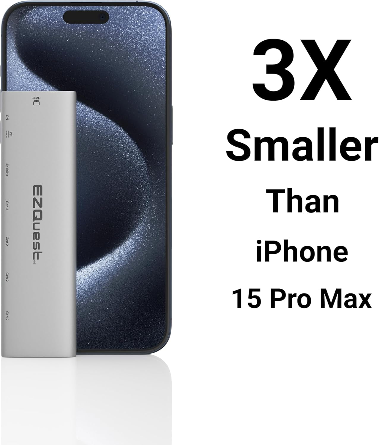 USB-C Slim Gen 2 Hub Adapter 6-In-1 1 USB-C 4K/60Hz Video, 4 USB-C Gen 2 10Gbps, and 1 USB-C Power Delivery 3.0
