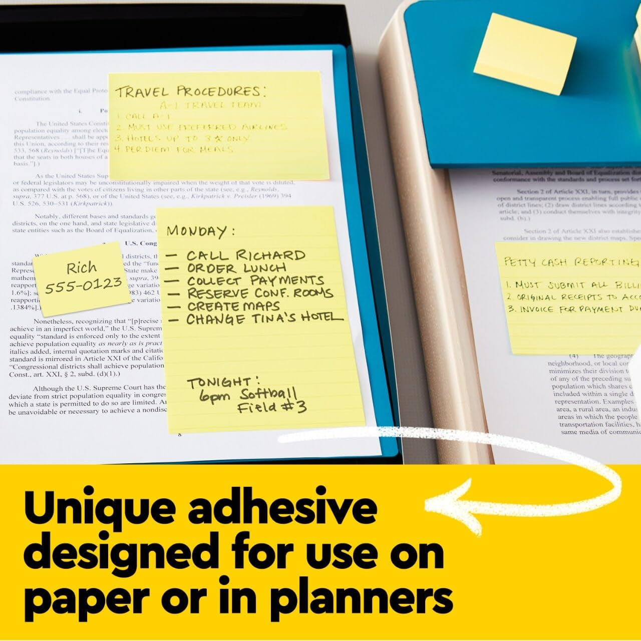 Notes, 3 in X 3 In, 18 Sticky Notes Pads, 100 Sheets per Pad, the Iconic Canary Yellow Note, School Supplies and Oο¬ce Products