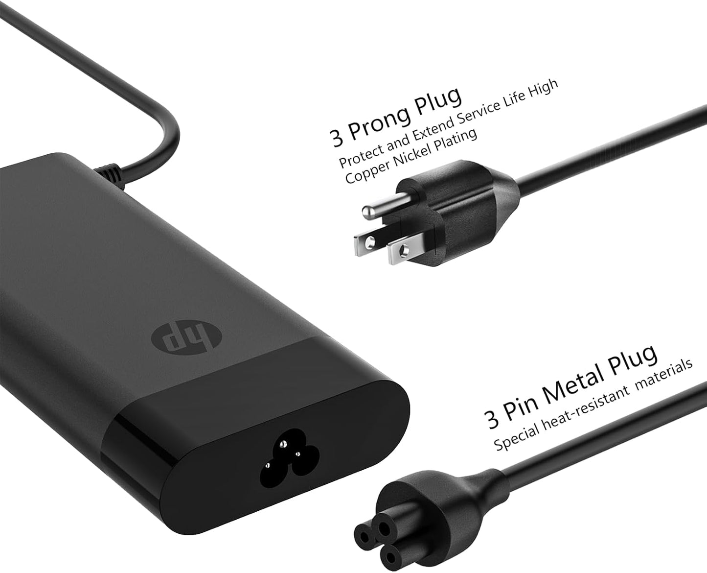 135W Laptop Charger Fit for HP Spectre X360 15 16 Pavilion Gaming 15 16 15-Ec0751Ms Omen 15 17 Envy 13 14 for HP L15534-001 TPN-DA11 TPN-CA13 19.5V 6.9A Ac Adapter Power Supply Cord