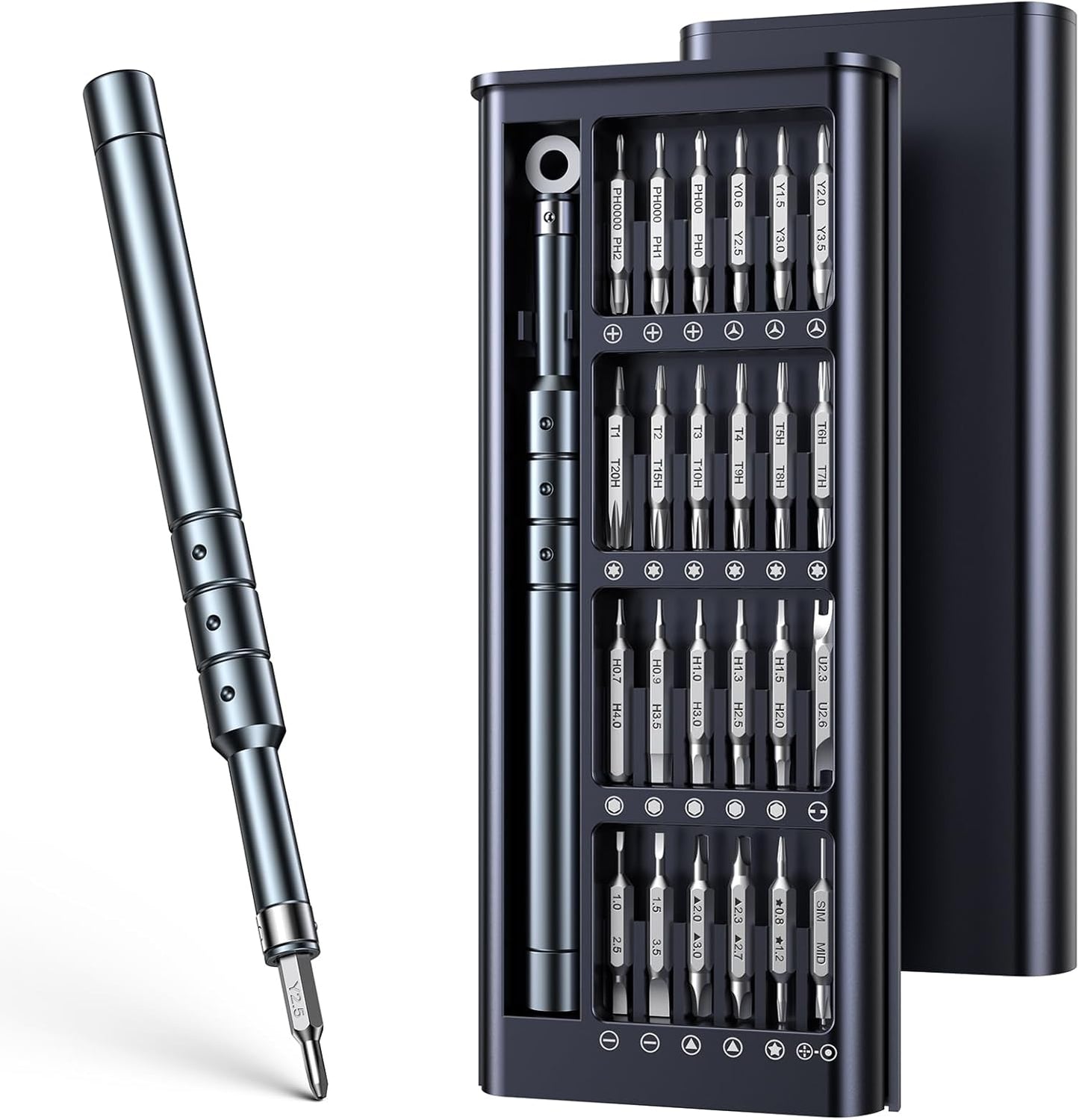 50-IN-1 Precision Screwdriver Set, Mini Repair Tool Kit with Torx for Macbook, Computer, Laptop, Iphone, PS5, Xbox, Switch, Glasses, Watch, Ring Doorbell, Electronic, Small Gift Gadget for Men