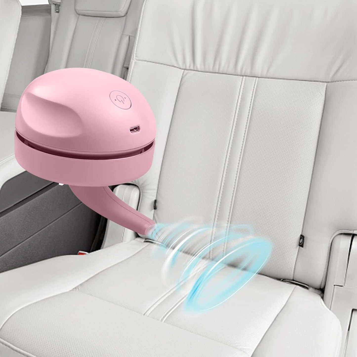 Portable Desktop Vacuum Cleaner, USB Charging, Pink, Best for Cleaning Dust, Crumbs, Piano, Computer, Car Etc.
