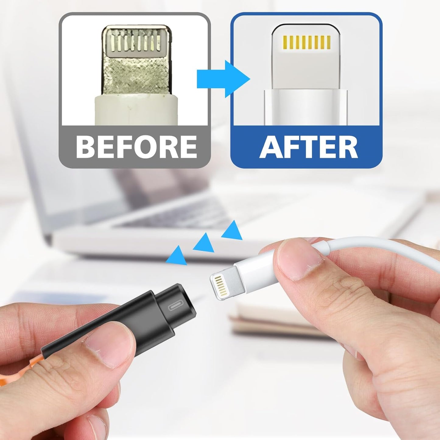 for Iphone Cleaning Kit for Charging Port Cleaner, Cleaner Kit for Airpod Multi-Tool Iphone Cleaner Repair Lightning Cable for Ipad Connector Airpod Speaker Compact Portable with Storage Case